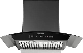 75 cm 1500 m³/hr Autoclean Curved Shape Kitchen Chimney | Touch and Gesture Control |2 yrs comprehensive on product & 12 yrs warranty on motor | HOOD PRIMUS PLUS ENERGY IN HCSC BK 75 with SS BF