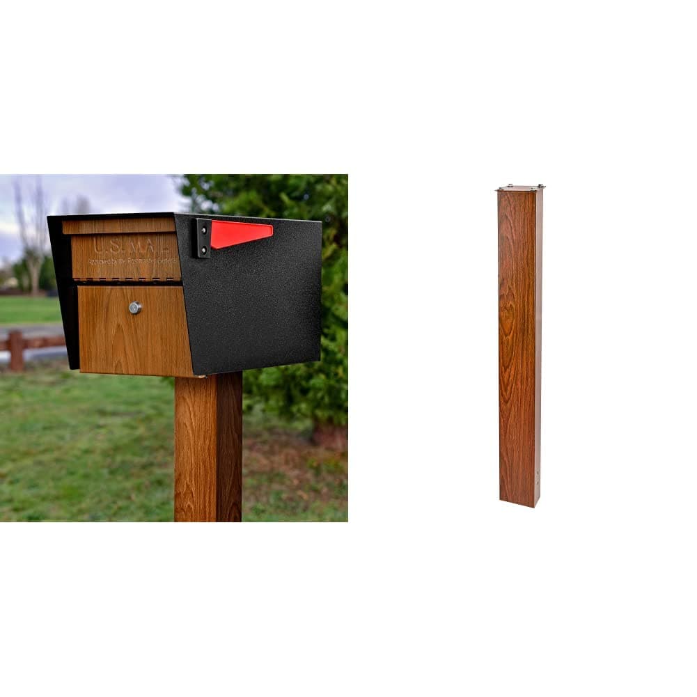 Curbside Mailbox and In-Ground Mounting Post