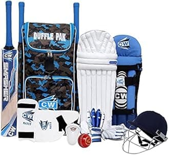 Tournament Adult Cricket Full Set Sports Complete Set Wooden Bat Kit Bag Complete Cricket Kit Kashmir Willow Bat Full Size Senior