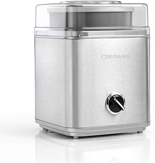 ICE30 Ice Cream Maker, Sorbet and Frozen Yogurt Maker, Silver, 220V, Import from UK