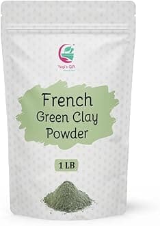 YOGI’S GIFT – Celebrating health French Green Clay Powder 1lb | Deep Facial Cleanser | Skin Softening Organic Face Mask | Natural Detoxifying Mask | Argile Verte | By