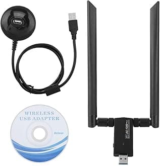 Dual-Band Network Card,Support for 802.11ac Standard Wi-Fi,High Rate,RTL8812AU AC USB 5.8G Dual-Band Dongle Adapter Network Card