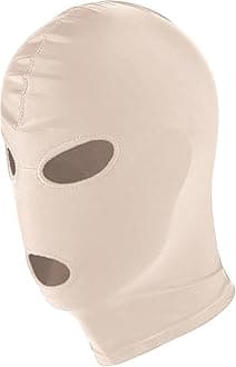 Full Cover Hood Mask Elastic Breathable Head Mask Sexy Balaclava Opened Mouth Show Eyes Face Cover Hood Unisex Headgear for Adult Couple Game Halloween Cosplay Costume Carnival Night Club Role Playing