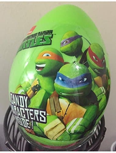 nickelodeon frankford Easter Egg Ninja Turtle with Candy Character Inside 4" aprox