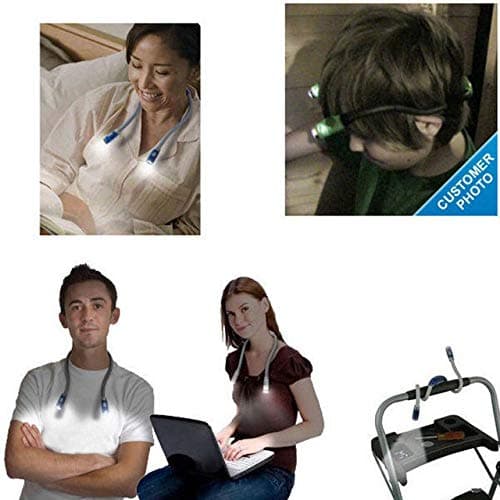 EizurFlexible LED Reading Light Adjustable Workdesk Lamp Universal Use, 4 Colour Options
