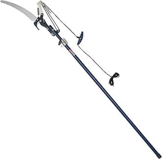 Spear & Jackson 4930FZ Razorsharp Telescopic Tree Pruner, Extendable Pole Handle for Removing High Branches, Sharp Saw Blade for Cutting Thick Limbs and Powerful Pull Cord Lopper for Light Trimming