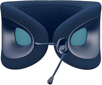 Cabeau Travel Pillow for Long Flights – Evolution X - Memory Foam Neck Support - Comfort On-The-Go for Airplane, Train, and Car (Sapphire)