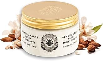 Sweet Almond Ultra Rich Body Cream for Women - Hydrating Body Moisturizer for Dry Skin - Body Butter with Shea Butter & Organic Almond - 99% Natural Ingredients Body Care - 8.45 Floz