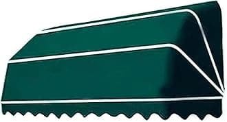 Tazyee French Curved Retractable Awning Folding Patio Awning Canopy, Balcony Canopy, Polyester Foldable Awning, Diy Courtyard Retractable Awning For Yard, Balcony, Porch 100 * 60 * 60cm dark green