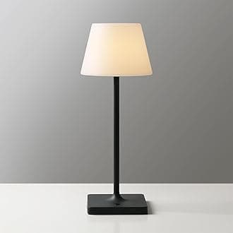 Outdoor Battery Operated Table Lamp Waterproof, 4000mAh Cordless Table Lamp Rechargeable, Touch Dimmable Desk Lamp, LED Night Light for Patio Camping Restaurant Home, H15in, Black