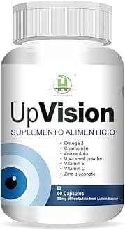 Healthy Nutrition Upvision Eye Care Supplemnt for Eye Health with Omega-3, Vitamin E, Vit A, Vit C, Lutein, Zeaxanthin, Vit B2 Vegetarian 60 Capsules-Pack of 1