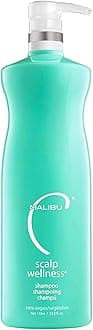 Malibu C Scalp Wellness Shampoo for Soothing and Moisturizing Dry Scalp Shampoo with Spearmint Oil Non-Irritating and Invigorating Shampoo for Scalp, 33.8oz