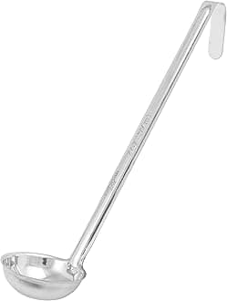 Winco Prime One Piece Stainless Steel Ladle, NSF Listed, 2 Ounce
