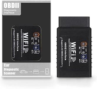 WiFi ELM327 OBD2 Adapter WiFi ELM 327 OBD2 Scanner for Android iOS iPhone OBDii Car Scanner Code Reader Connector Dongle OBD ELM327 OBD2 Scanner Diagnostic Tool Interface for Torque