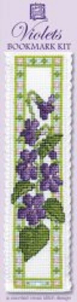 Violets Bookmark - Cross Stitch Kit