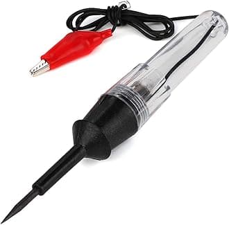 Azonee Auto Voltage Circuit Tester, 6V 12V 24V DC Continuity and Current Tester, Long Probe Pen Light Bulb for Cars, Trucks, Low Voltage Systems, Live Wires, Fuses