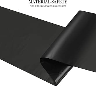 5 Rolls Small Trash Garbage Bags, 4 Gallon Strong Thin Material Disposable Kitchen Garbage Bags, Durable Plastic Trash Bags for Office Home Bedroom Garden Waste Bin, 200 Counts (Black)