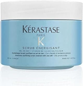 Kerastase Fusio Purifying Scalp Scrub For Oily Hair & Scalp - Nourishing Cleansing Treatment, 8.5 Fl Oz