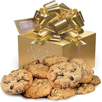Simply Scrumptous Low Fat Chocolate Chunk Cookies Gold Gift Box