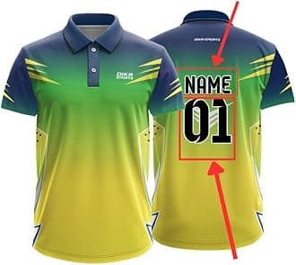 Dika SportsCustomized Jersey Online Cricket t-Shirt Breathable Fabric Jersey 2024 t Shirts for Men | 2 Year to 5XL