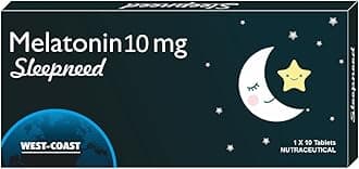 Sleepneed Melatonin 10mg | Formulated to Promote Peaceful Sleep | Advanced Sleep Support | Stay Asleep Longer, Easy to Take, Faster Absorption - 10 Tablets