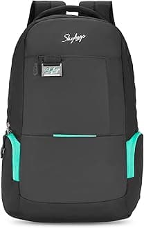 Skybags Unisex Polyester Solid Fox Business Pro Laptop Backpack (H) Black