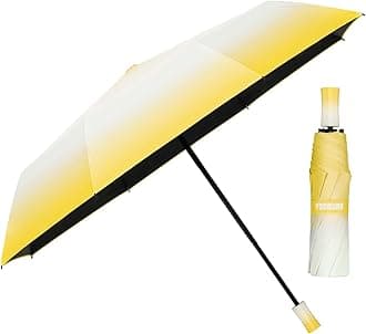 Yoobure Small Mini Umbrella with Case Light Compact Design Perfect for Travel Lightweight Portable Parasol Outdoor Sun&Rain Umbrellas