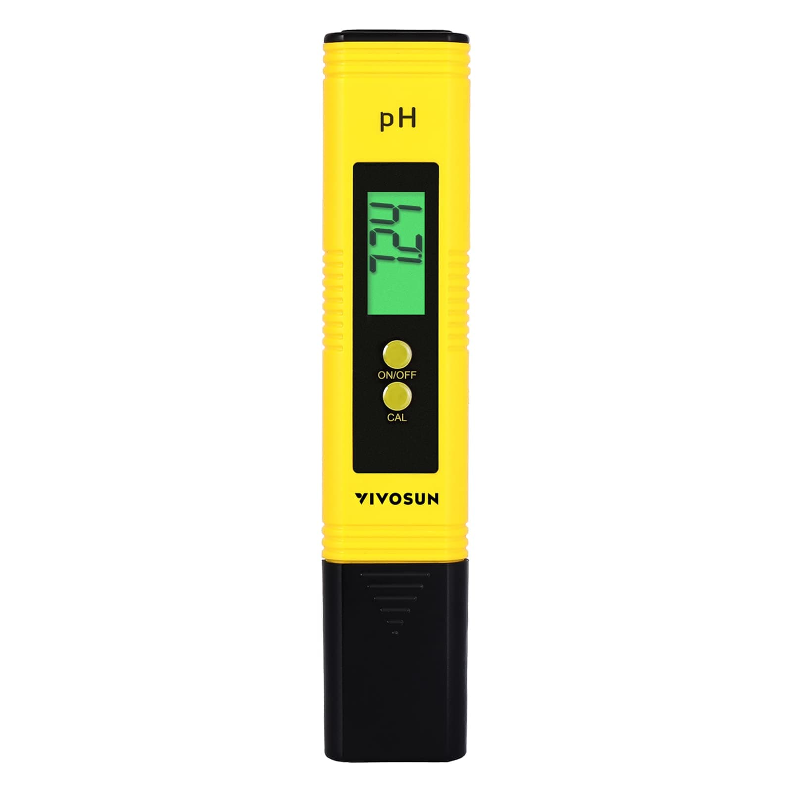 Digital pH Meter, 0.01pH High Accuracy Pen Type pH Tester for Hydroponics, Household Drinking, Pool and Aquarium, Yellow, UL Certified