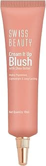 Swiss Beauty Cream It Up Blush | Highly pigmented | Super-blendable | Long-lasting | Enriched with Shea Butter | Multipurpose | Shade-02 Natural Flush, 10ml