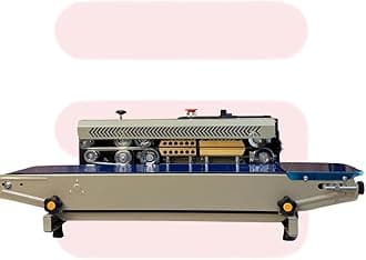 Sonic Industries Top Model FR-900 Master Machines Heavy Duty Continuous Horizontal Band Sealer, Automatic Band Sealing Machine, Automatic Packaging Machine With Stainless Steel Body