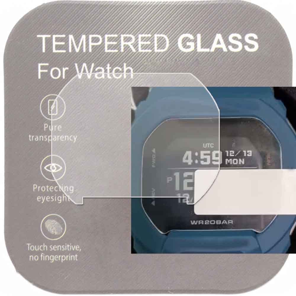 Casio GBD-200G Screen Protector, 2.5D Rounded Edges 9H Premium Real Glass Screen Protector for Casio GBD-200G [Pack of 2] [Anti-Scratch] Anti-Fingerprint Bubble-Free