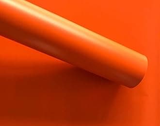 Vinyl Car Wrap Sheet Roll Film Sticker Decal Waterproof Car Styling Wrap Auto Vehicle Accessories (12" x 120 Inches, Glossy Orange Wrap)