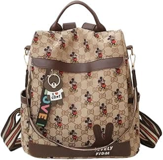 Backpack Purse for Women - Convertible Satchel Handbags Shoulder Bag,Anti-Theft Oxford Cloth Travel Daypack Zipper Bags for Ladies Girls