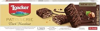 Loacker Gran Pasticceria Dark Hazelnut Chocolate Biscuits 100 g (Pack of 3)