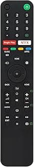RMF-TX500P Remote Replace for Sony RMF-TX500U KD-43X8000H KD-49X8000H KD-55X8000H KD-75X9000H KD75X9500H KD55A8H A8H Series X85G Series X95G Series X8000 Series X8500 Series X9000 Series X9500 Series