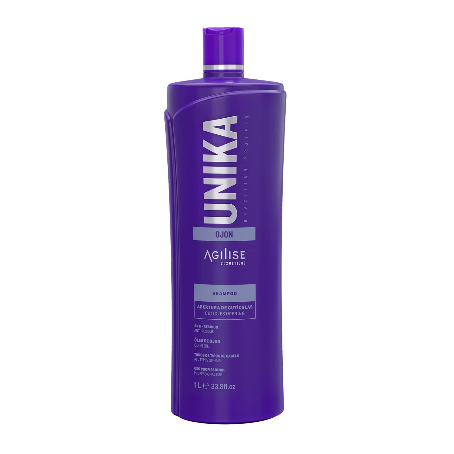 UNIKA Clarifying Shampoo for Women, Deep Cleansing Shampoo with Ojon Oil - Anti Residue Shampo for All Hair Types - Prepares Hair for Straightening Treatment - Vegan, 33.8 fl oz / 1L
