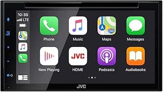 KW-V660BT Apple CarPlay Android Auto DVD/CD Player w/ 6.8" Capacitive Touchscreen, Bluetooth Audio and Hands Free Calling, MP3 Player, Double DIN, 13-Band EQ, SiriusXM, AM/FM Car Radio