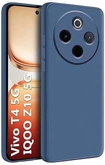 Capital P Cover | Case for [iQOO Z10 5G]| Silicon Protective Back Cover Phone Cases | Back Case Cover for [iQOO Z10 5G] Mobile Cover (Blue)