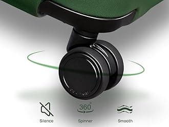 NINETYGO Carry On Suitcase, Checked Trunk Luggage with Double Spinner Wheels, Anti-Burst Zipper, Hard Case PC Suitcase Carry On, Lightweight Travel Luggage, TSA Approved, 03-Topaz Blue (Hudson