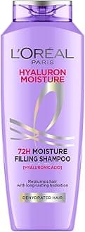 L Oréal Paris Moisture Filling Shampoo, With Hyaluronic Acid, For Dry & Dehydrated Hair, Adds Shine & Bounce, Hyaluron Moisture 72H, 340Ml.