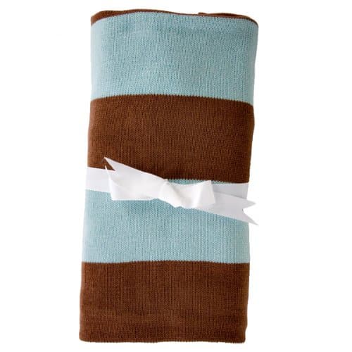 Knitted Striped Blanket