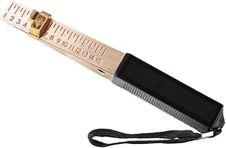 Wedge-Shaped Vernier Feeler 1-15mm House Engineering Inspection Flatness Measuring Tool (Precision: 0.5mm)