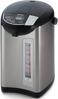 Tiger PDU-A50U-K Electric Water Boiler and Warmer, Stainless Black, 5.0-Liter