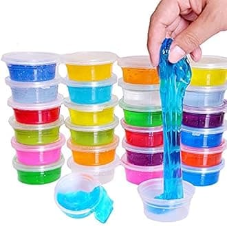 YBN Premium Slime Clay - Non-Sticky and Stretchy DIY Craft Kit for Kids Pack of 12