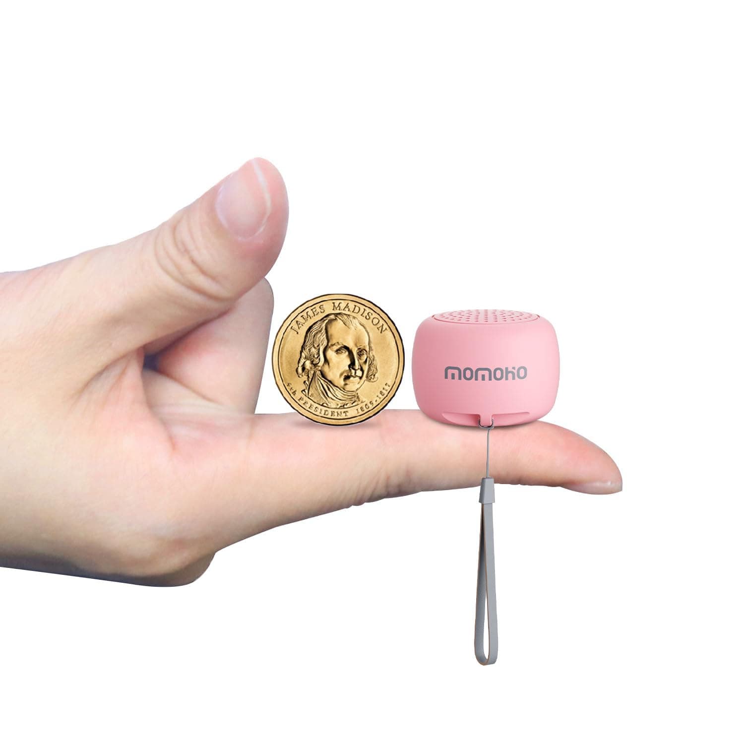 Small Bluetooth Speaker,Mini Tiny Wireless with Remote Shutter, TWS Pairing, Built-in Mic, Portable Bluetooth Speaker for Outdoor and Indoor (Barbie Pink)