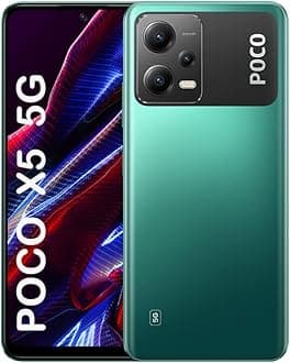 Xiaomi Poco X5 5G + 4G Volte Global Unlocked 128GB + 6GB GSM 6.67" 48 mp Triple Camera (ONLY Tmobile Mint Tello USA Market) + (Car Fast Car 51W Charger Bundle) (Green)
