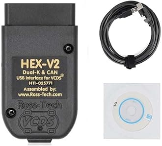VCDS 24.7 Scanner Tool Cable OBD2 Diagnostic Multi-Language for HEX V2 Wesheu VCDS COM for VAG for Audi/Skoda/Volkswagen