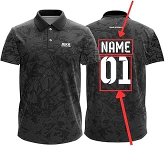 Dika Sports Custom Sports Cricket Jersey Customise t-Shirt for Men Personalised Name | 2 Year to 5XL