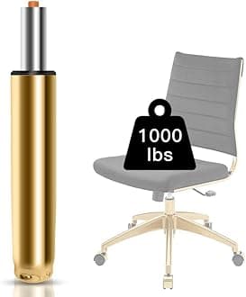 Adjustable Height Gas Lift Cylinder for Office Chairs, Universal Size, Heavy Duty, Gold