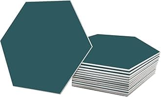 Avant Decor | Peel and Stick Kitchen Backsplash Tiles | Stone Composite Hexagon Solid Color | Stick On Wall Tiles | Easy DIY Installation | 6” x 6.9” | Box of 30 Tiles